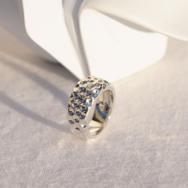 Bague argent hattie createur bijoutier lyon