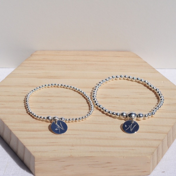Bracelets Honoré Agate & Velours artisan créateur à Lyon