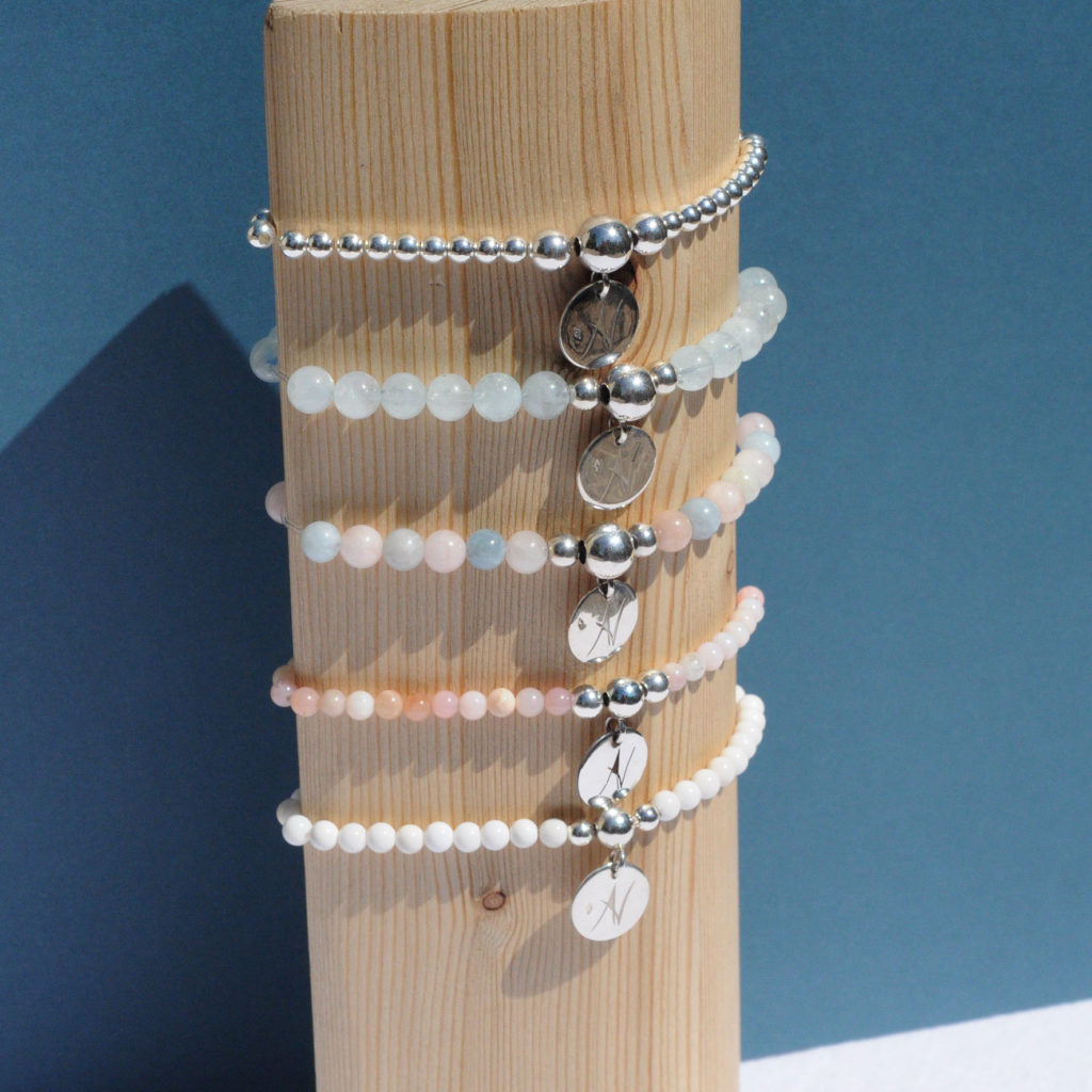 Bracelets Piedra Agate & Velours artisan créateur à Lyon