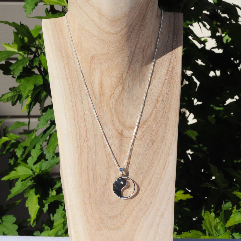 Collier argent yin-yang creation bijoux lyon